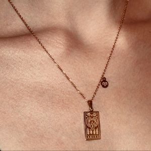 ARIES• 18K Zodiac Pendant •18K Gold Plated Necklace • 410 + 65 mm Chain • NWT